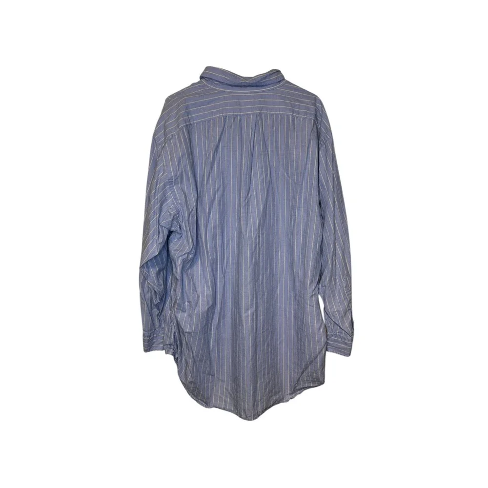 Polo Ralph Lauren Shirt Yarmouth‎ Striped Button Up Long Sleeve Pocket 17-32/33